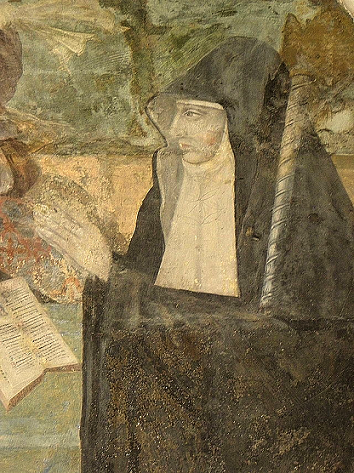 Renée de Bourbon-Vendôme - Peinture murale de la salle capitulaire de l'abbaye de Fontevraud